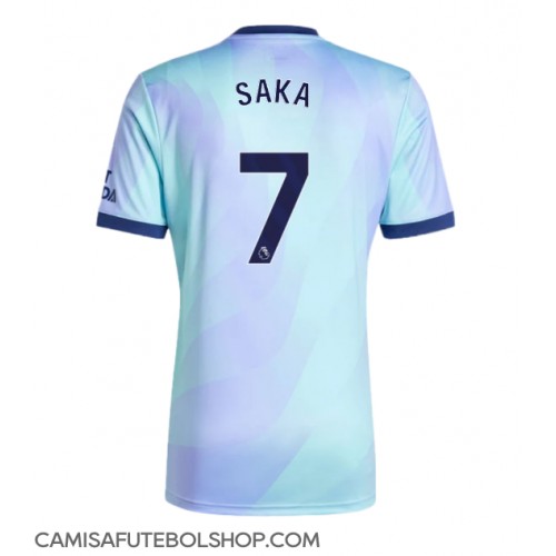 Camisa de time de futebol Arsenal Bukayo Saka #7 Replicas 3º Equipamento 2024-25 Manga Curta